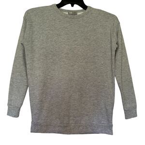 ASOS women's size 4 gray cotton blend fall winter comfy pullover sweatshirt top